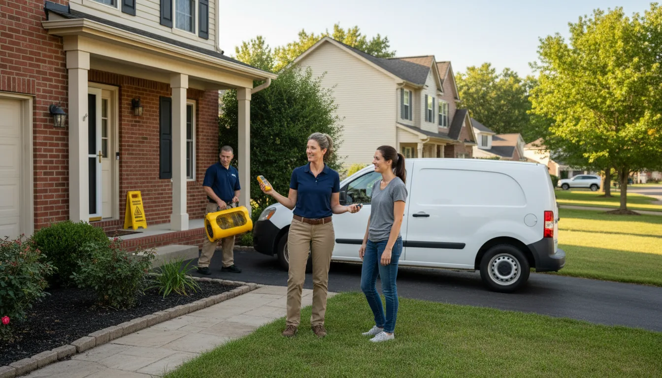 Residential water damage restoration in Bellemont, AZ